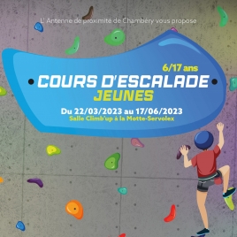 Cours escalade jeunes - SAMEDI - CMCAS Pays de Savoie