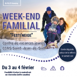 2024 - Week-end familial Festineige - CMCAS Pays de Savoie