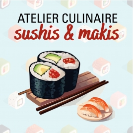 2024 - Atelier culinaire Sushis et Makis - CMCAS Pays de Savoie