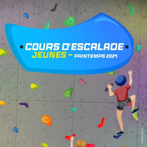 Cours d'escalade Jeunes Printemps 2024 - CMCAS Pays de Savoie