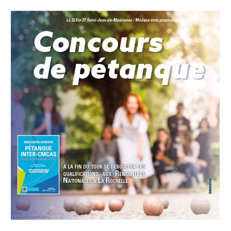 2024 - Concours de pétanques - CMCAS Pays de Savoie