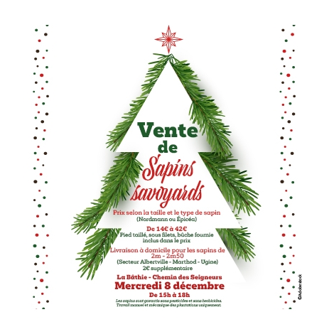 Vente de sapins de Noël Savoyard-CMCAS Pays de Savoie