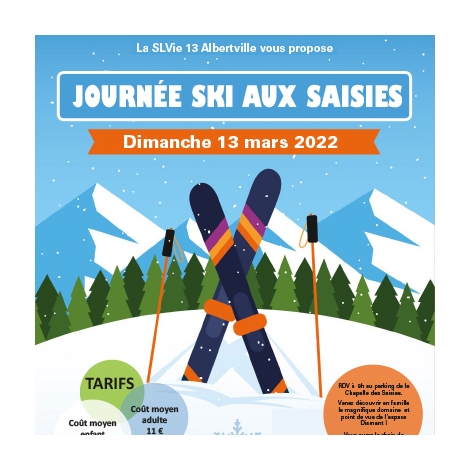 Journée de ski aux Saisies-13 mars -CMCAS Pays de Savoie