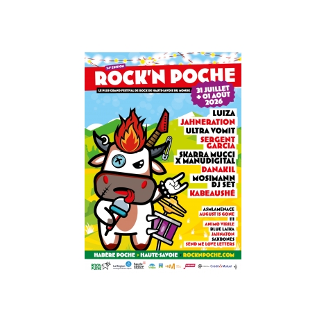 FESTIVAL : ROCK'N POCHE -  PASS 1 JOUR - CMCAS PAYS DE SAVOIE