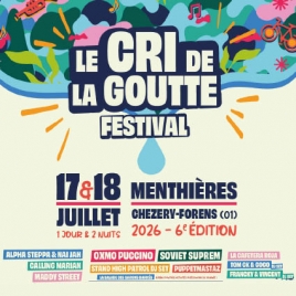 2026 - Billetterie festival Cri de la goutte - CMCAS Pays de Savoie