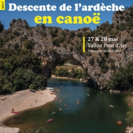 Descente de l'Ardèche en Canoe - cmcas pays de savoie