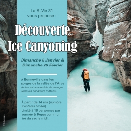 Ice canyoning- CMCAS Pays de Savoie