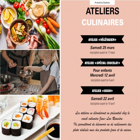 Atelier culinaire "Sushi" - Samedi 22 avril - CMCAS Pays de Savoie